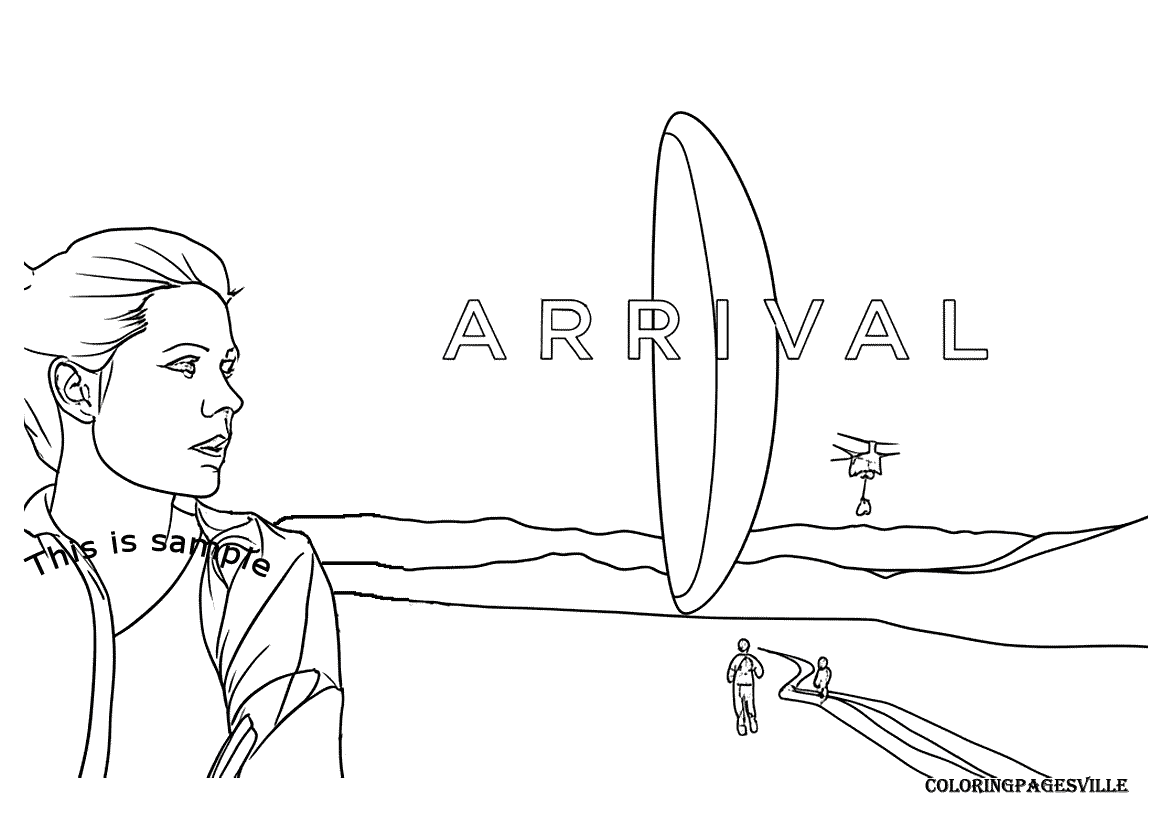 Arrival Coloring Pages