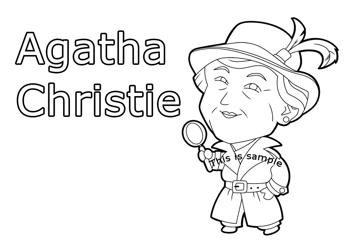 Agatha Christie Coloring Pages