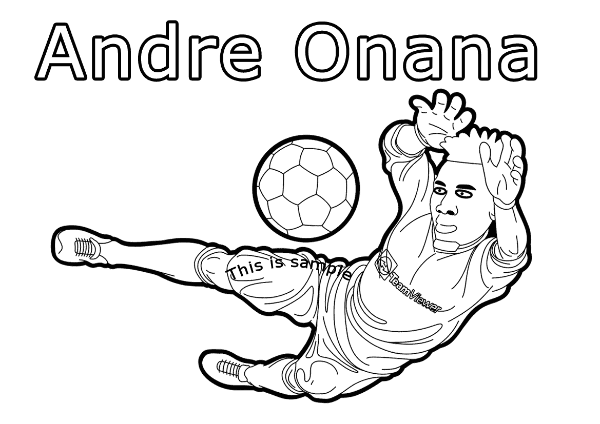 Andre Onana Coloring Pages