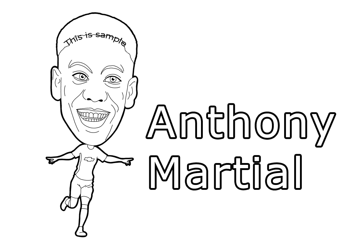 Anthony Martial Coloring Pages