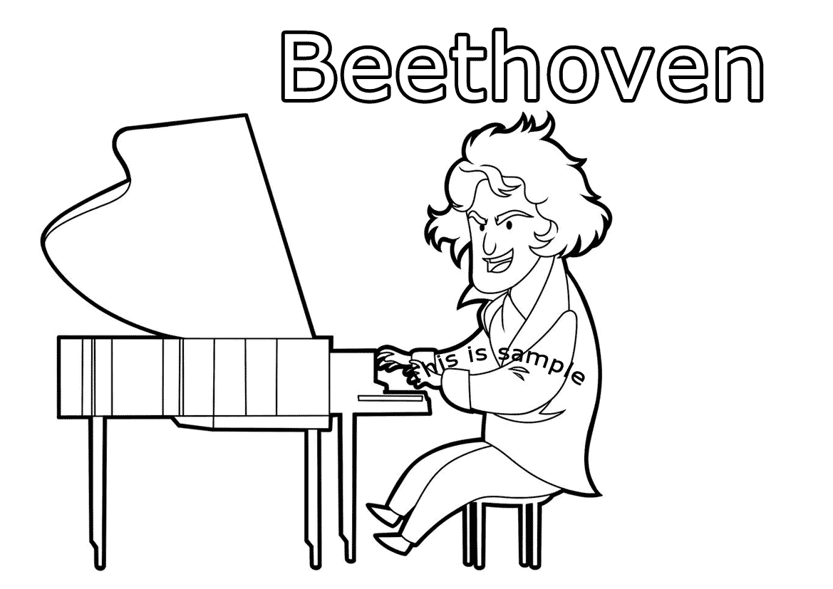 Beethoven Coloring Pages