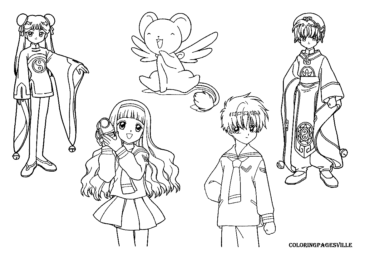 Cardcaptor Sakura coloring pages