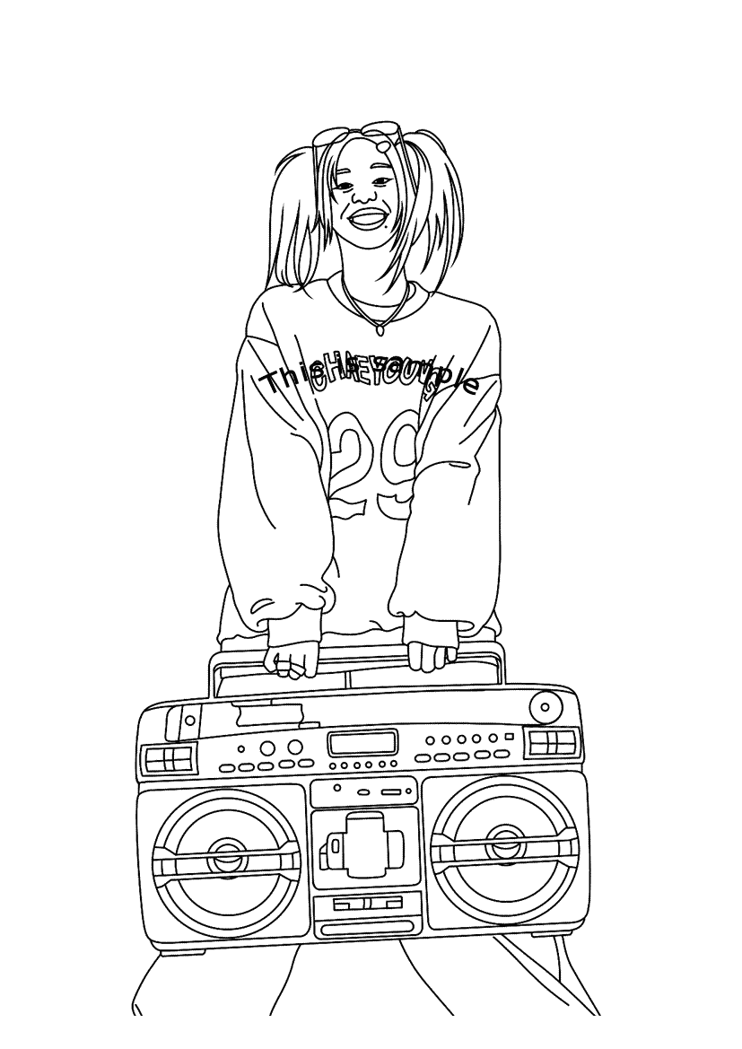 Chaeyoung Coloring Pages