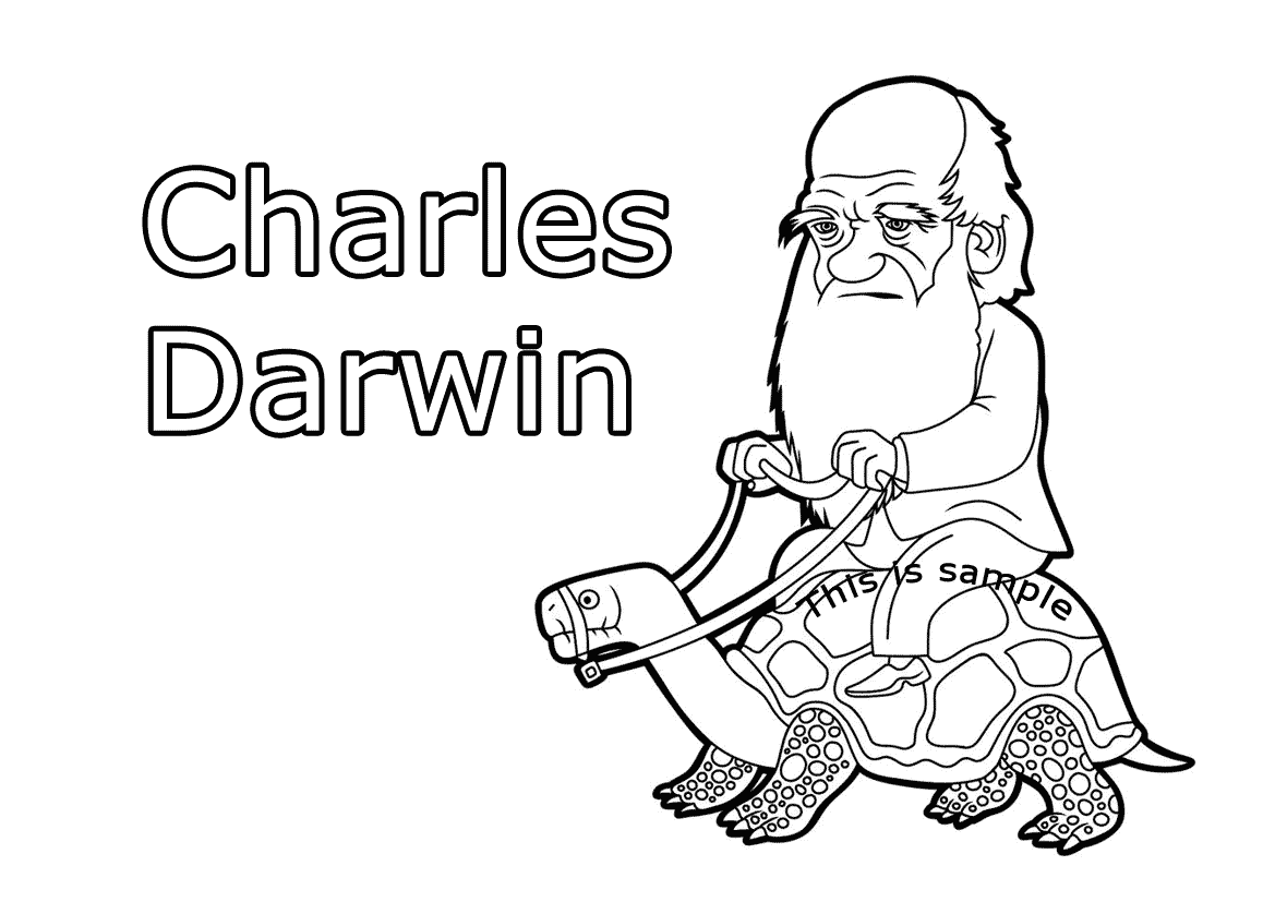 Charles Darwin Coloring Pages