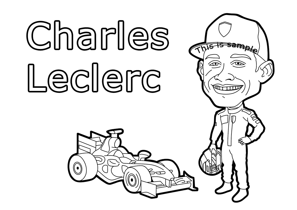 Charles Leclerc Coloring Pages
