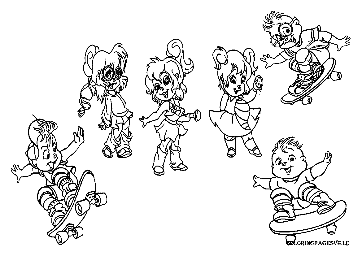 Chipmunk Adventure coloring pages