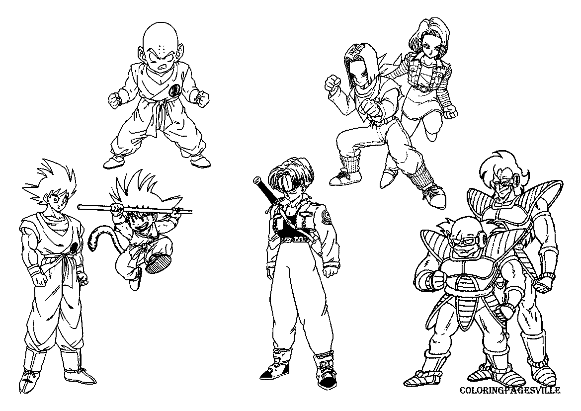 Dragon Ball coloring pages