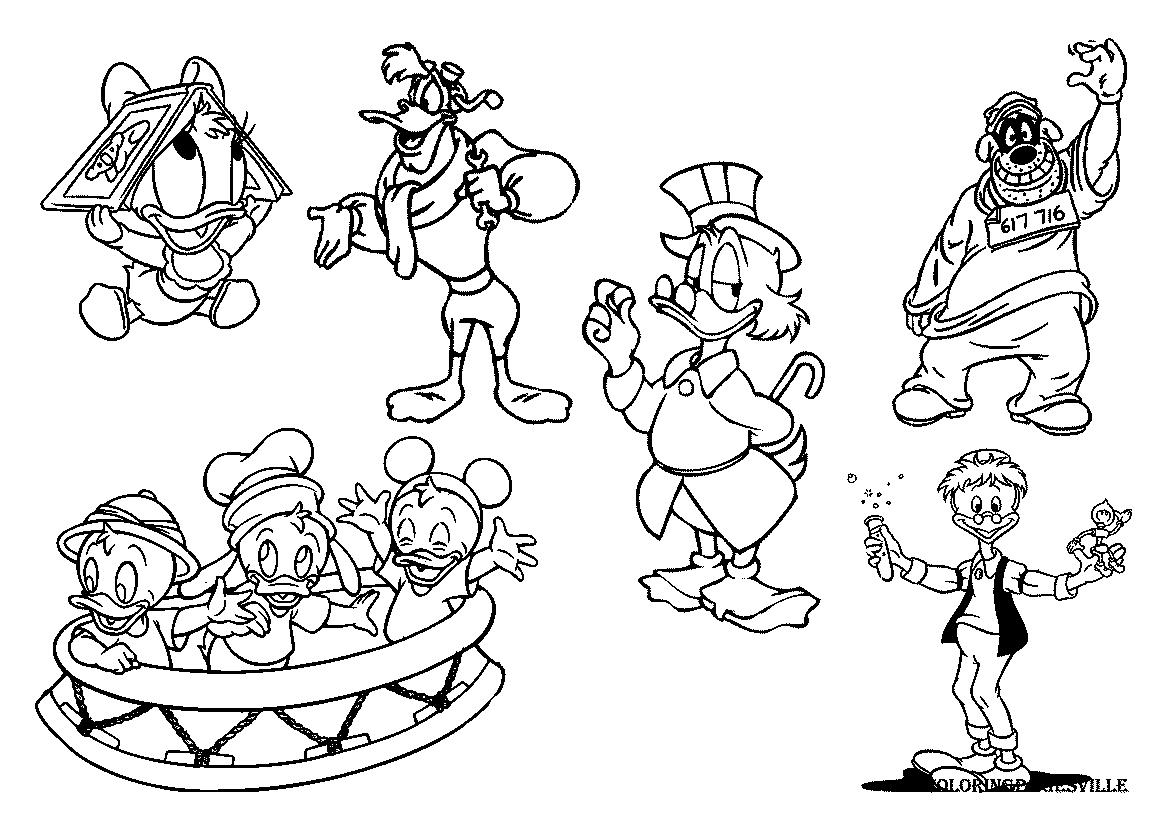 DuckTales coloring pages