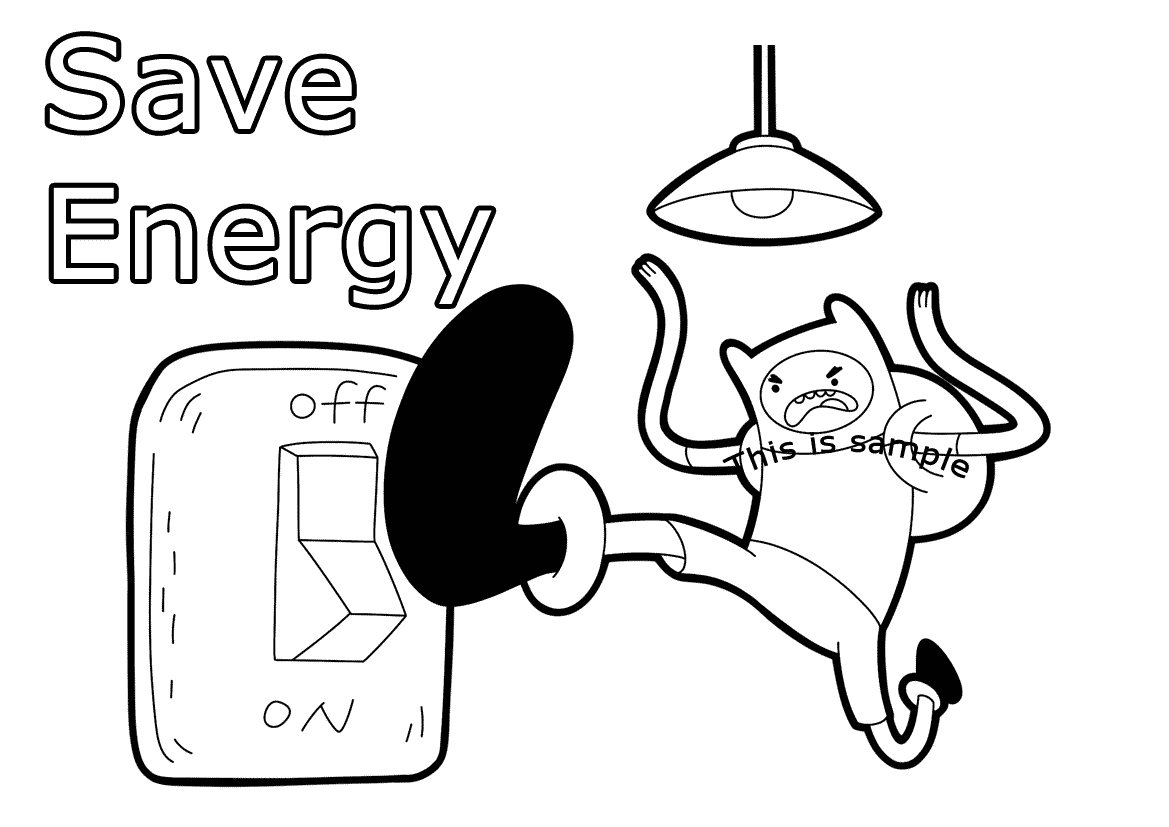 Energy Saving Coloring Pages