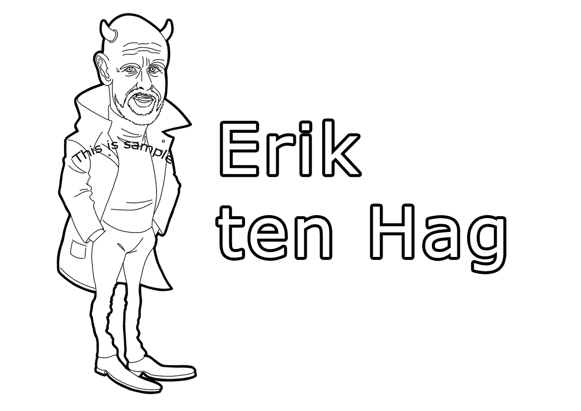 Erik ten Hag Coloring Pages
