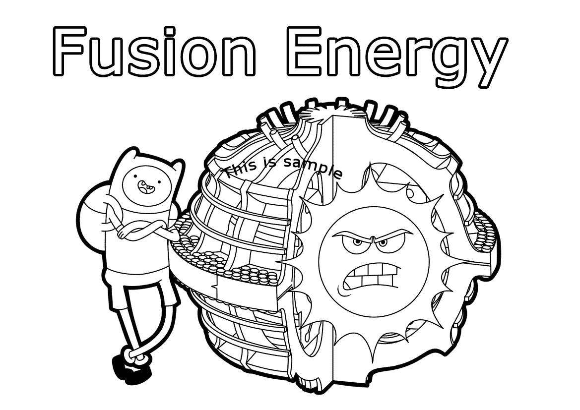 Fusion Energy Coloring Pages