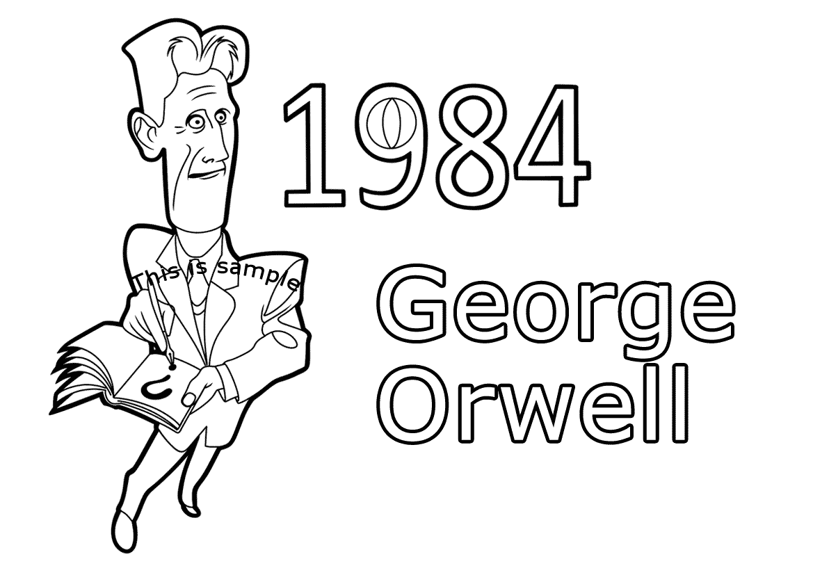George Orwell Coloring Pages