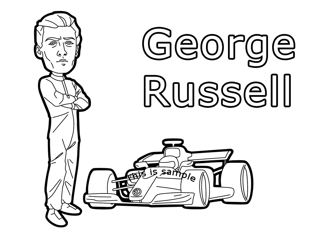 George Russell Coloring Pages