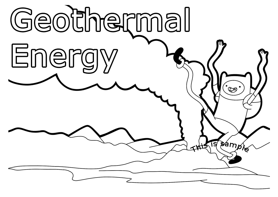 Geothermal Energy Coloring Pages