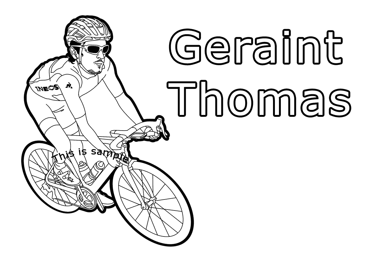Geraint Thomas Coloring Pages