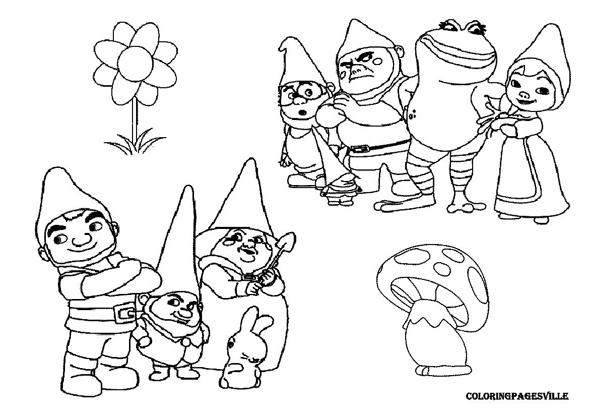 Gnomeo & Juliet coloring pages