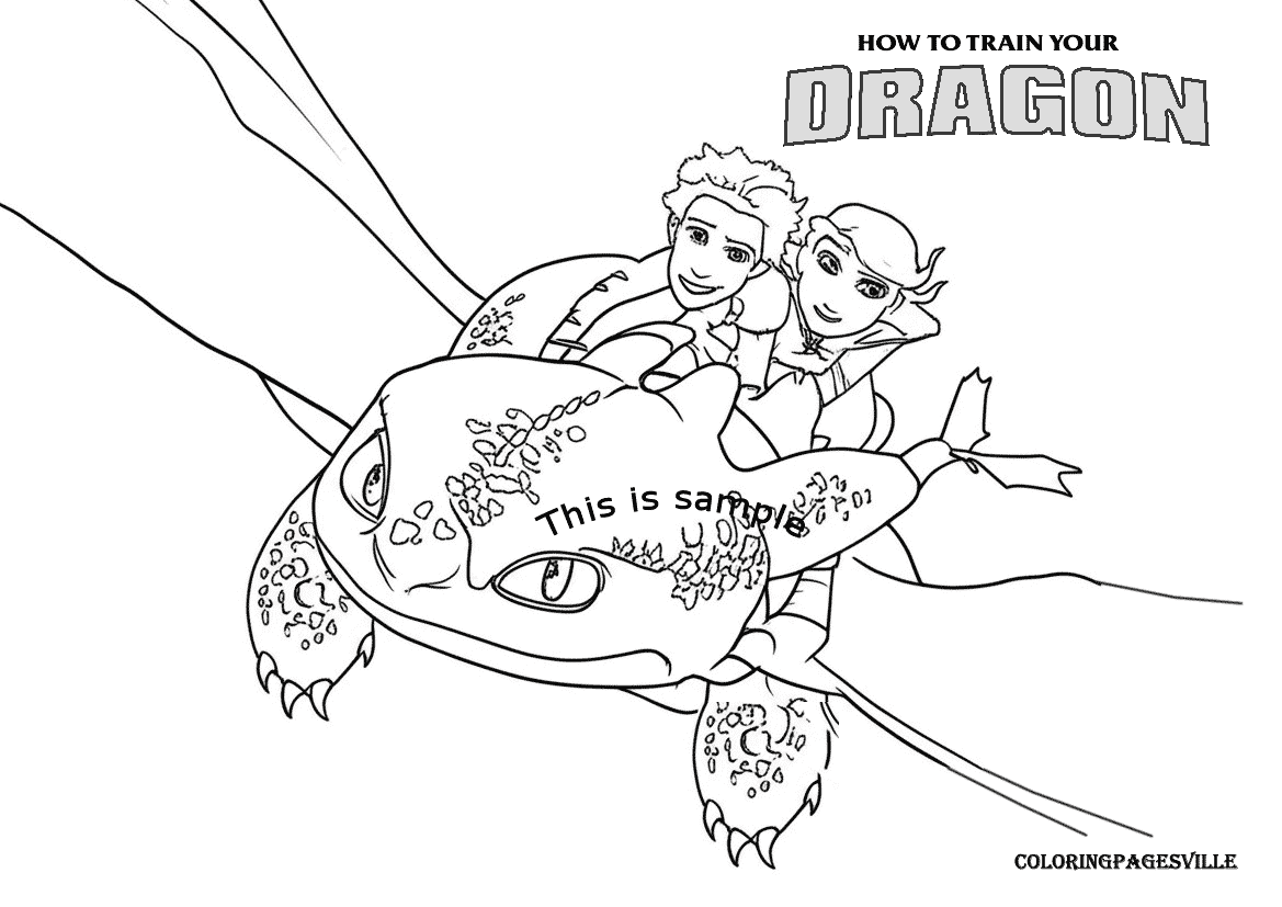 How to Train Your Dragon Coloring Pages