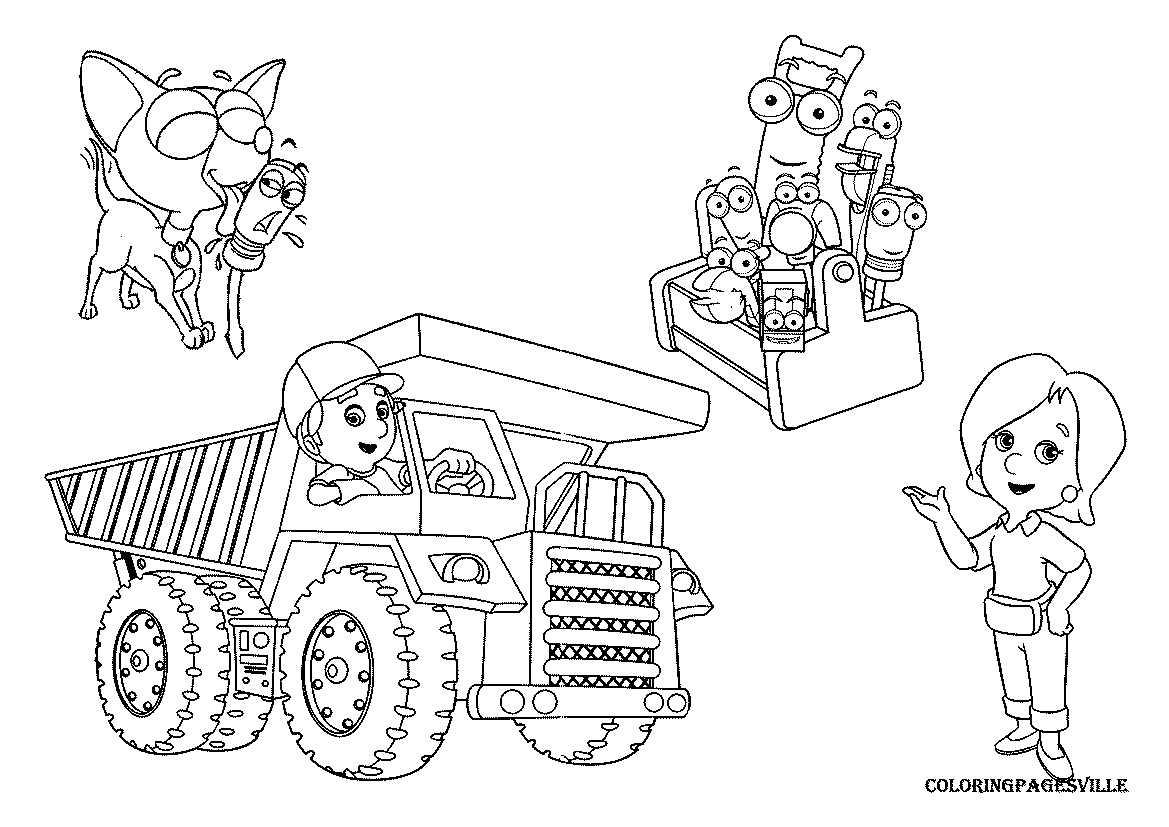 Handy Manny coloring pages