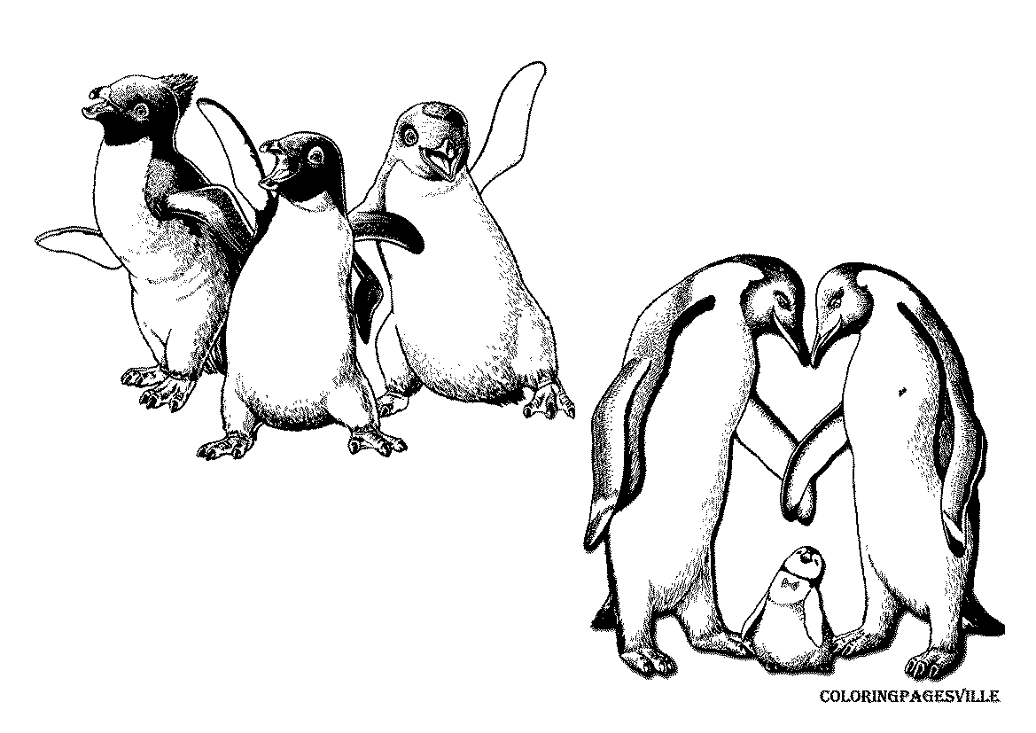 Happy Feet coloring pages