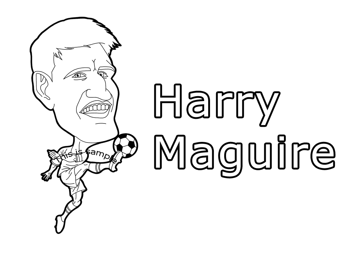 Harry Maguire Coloring Pages
