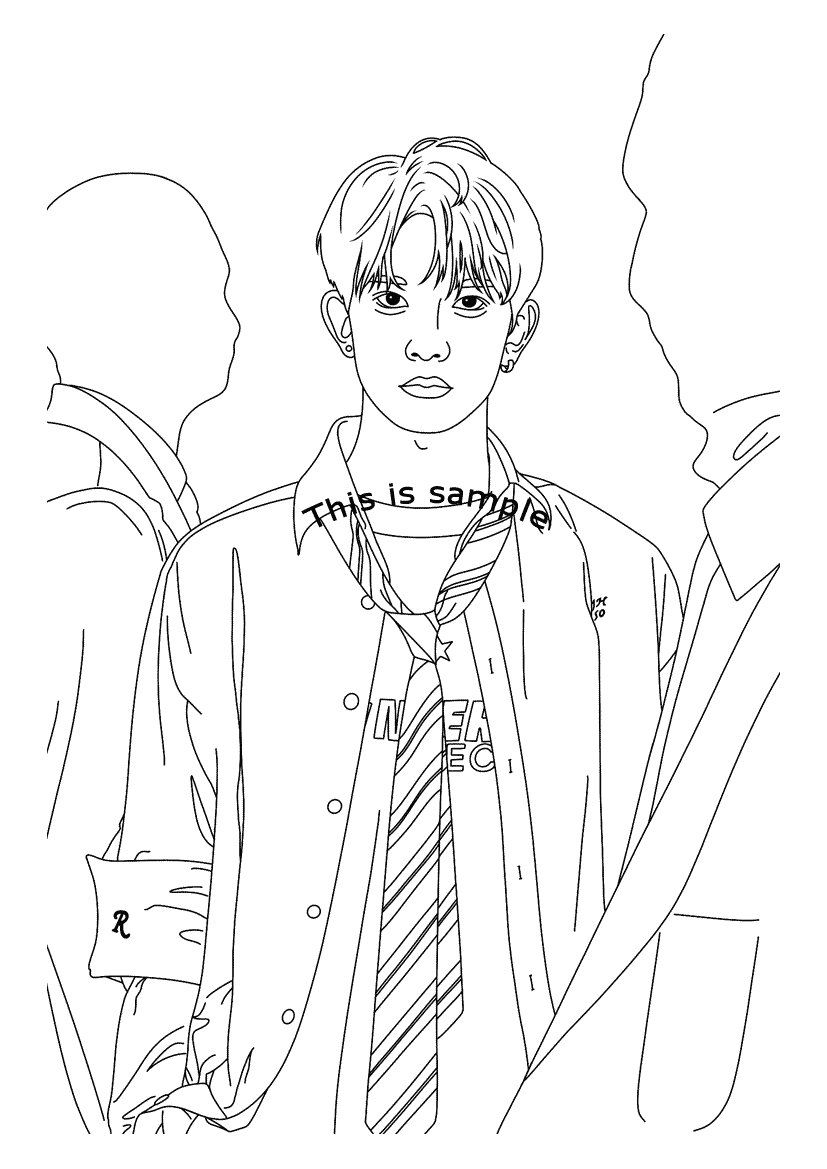 Heeseung Coloring Pages