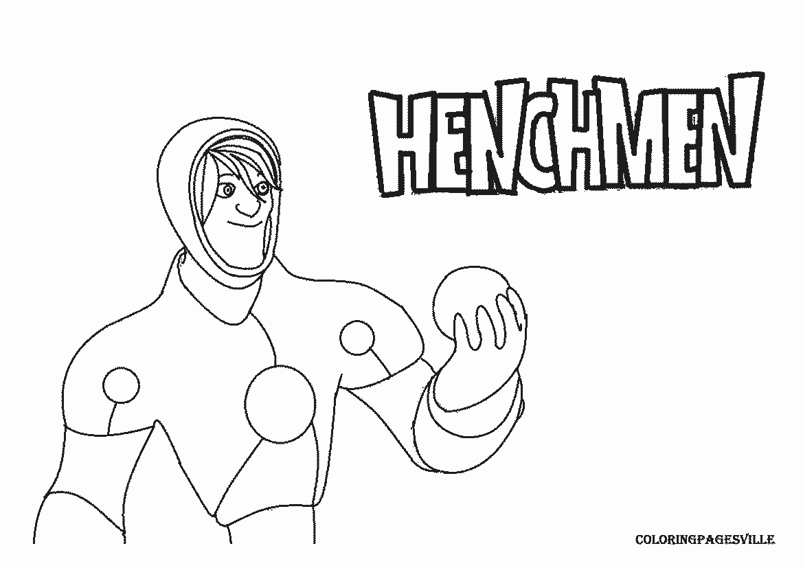 Henchmen coloring pages