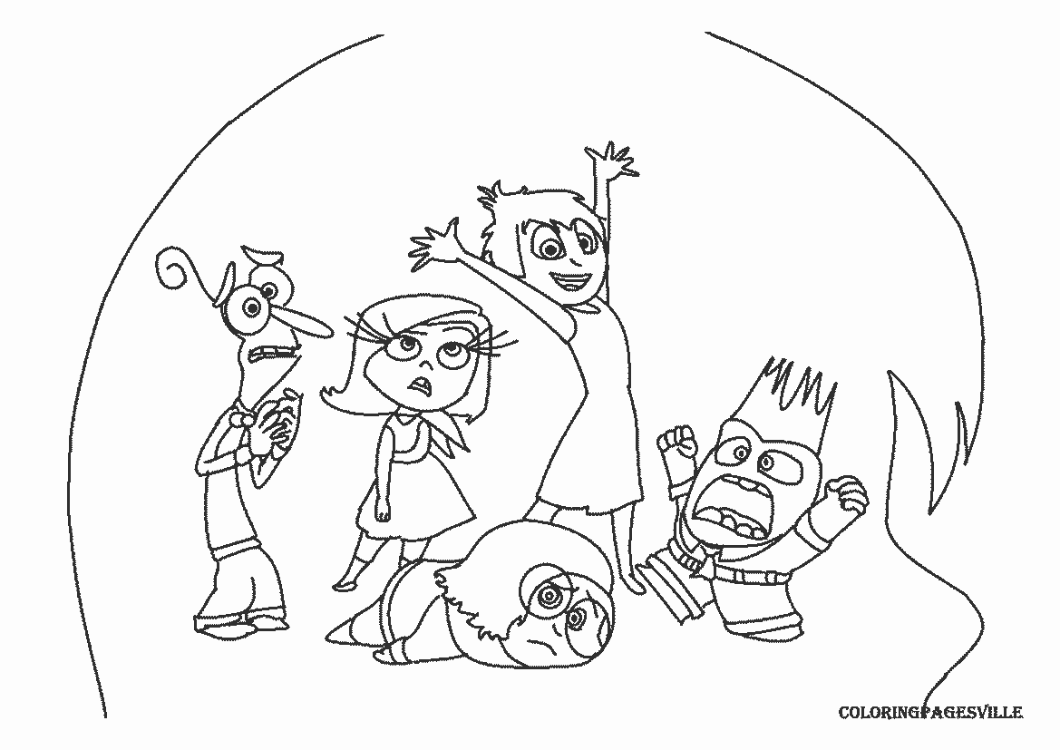 Inside Out coloring pages