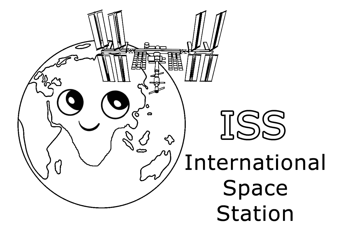International Space Station Coloring Pages