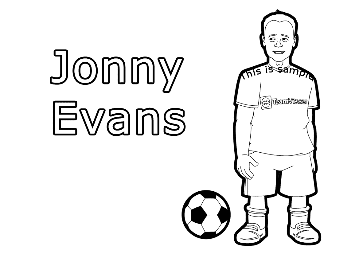 Jonny Evans Coloring Pages
