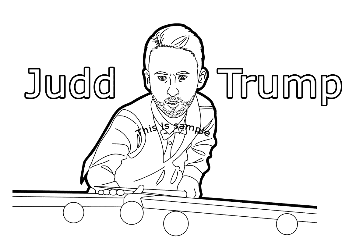 Judd Trump Coloring Pages
