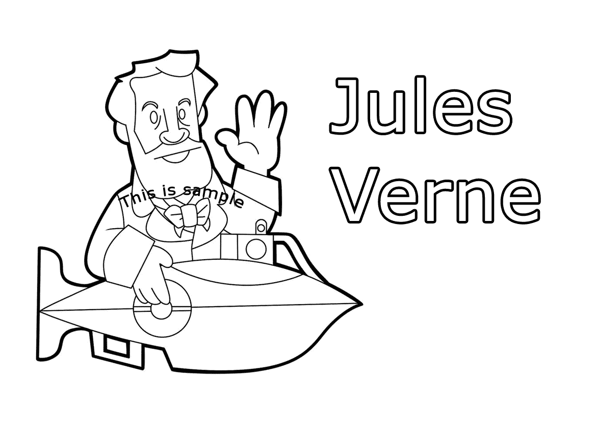 Jules Verne Coloring Pages