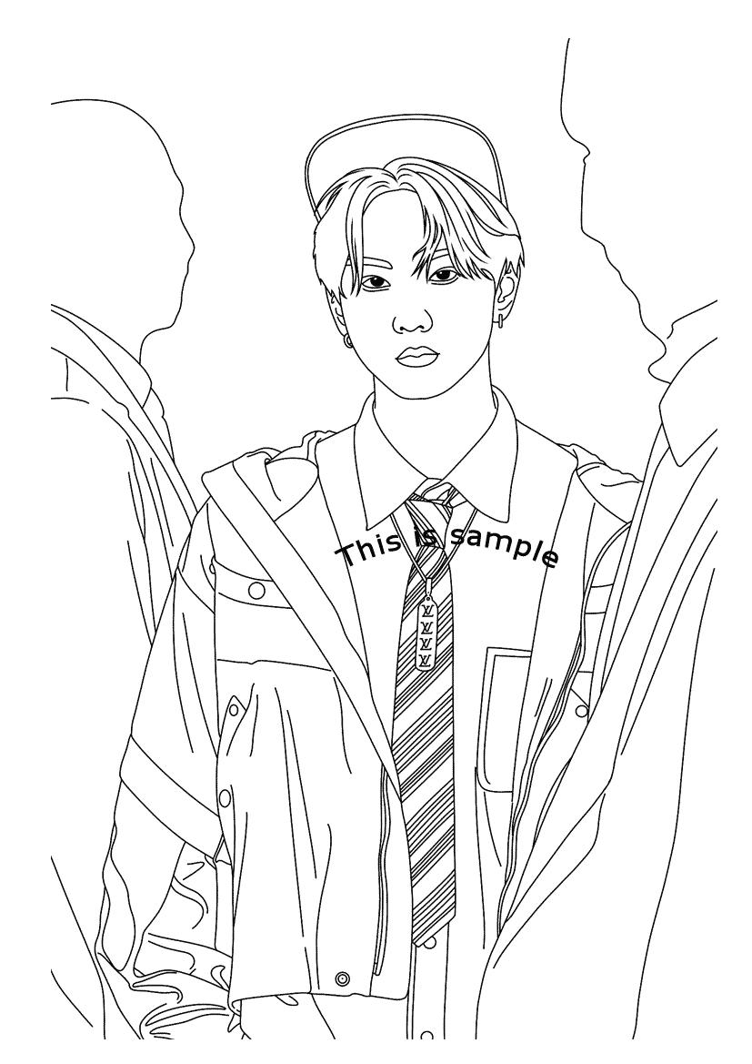 Jungwon Coloring Pages