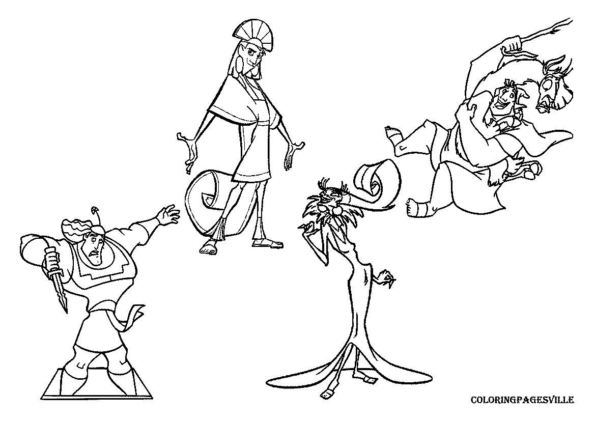 Kronk's New Groove coloring pages