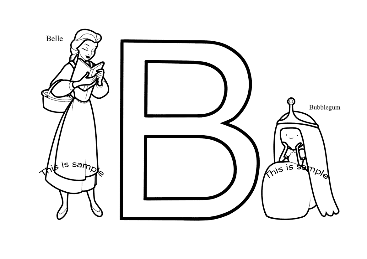 Letter B: Belle and Bubblegum