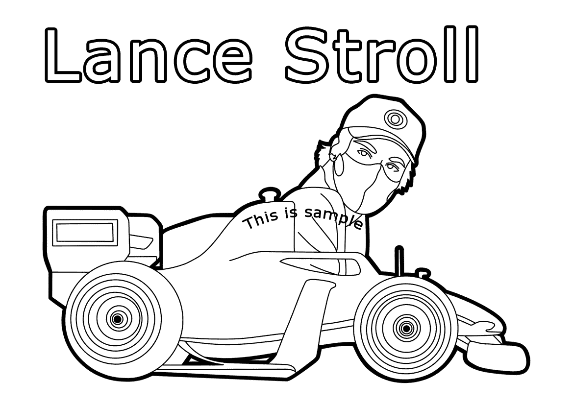 Lance Stroll Coloring Pages