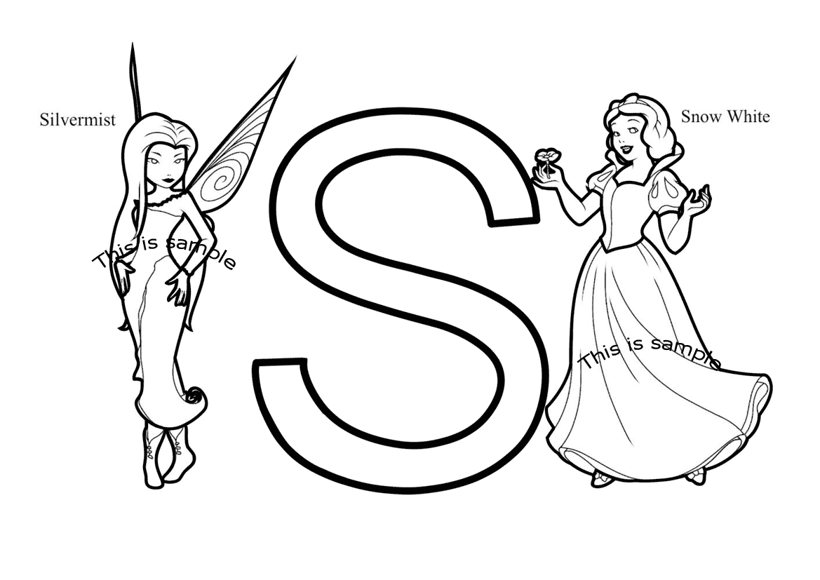 Letter S Coloring Pages