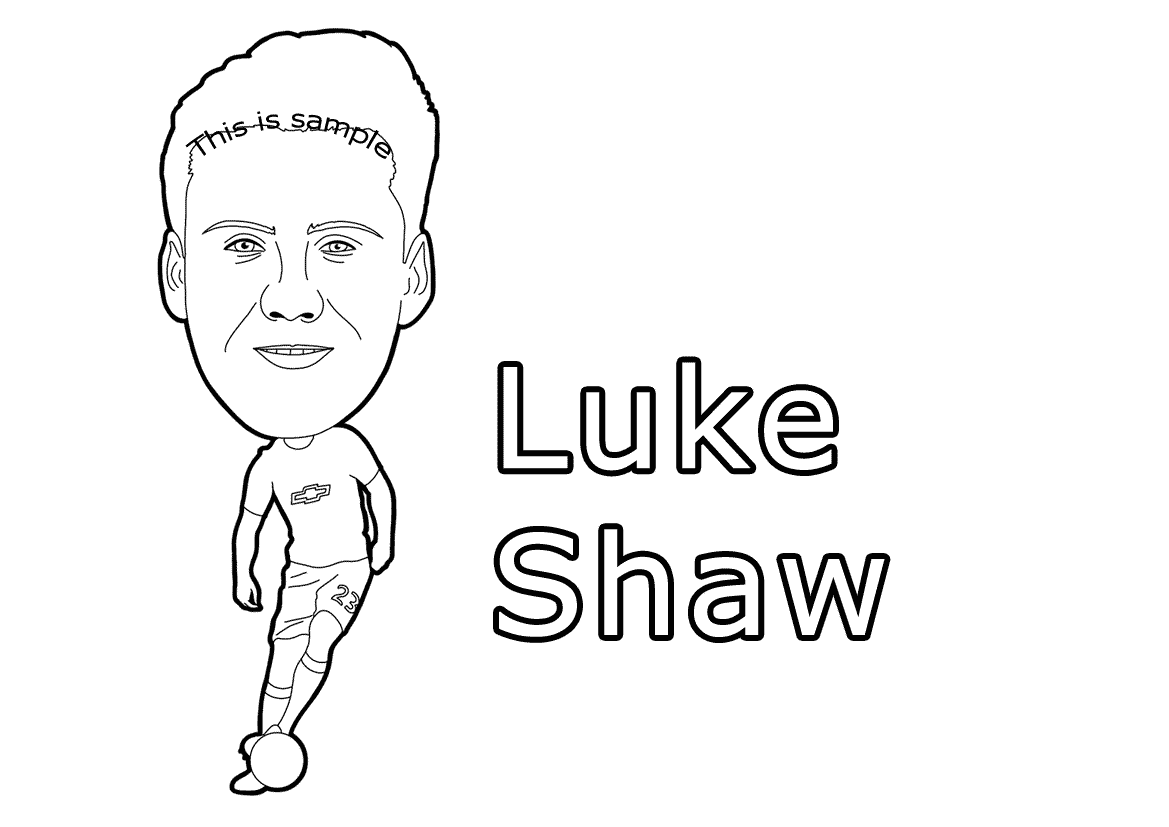 Luke Shaw Coloring Pages