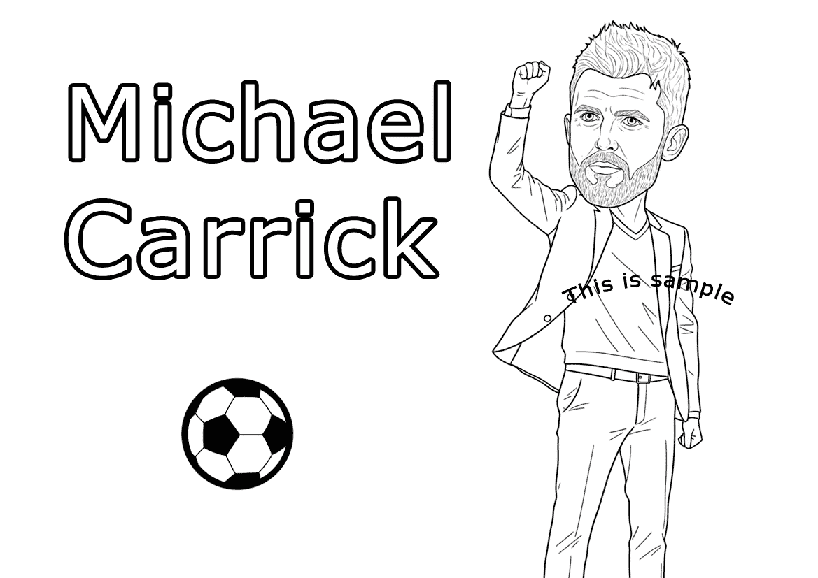 Michael Carrick Coloring Pages