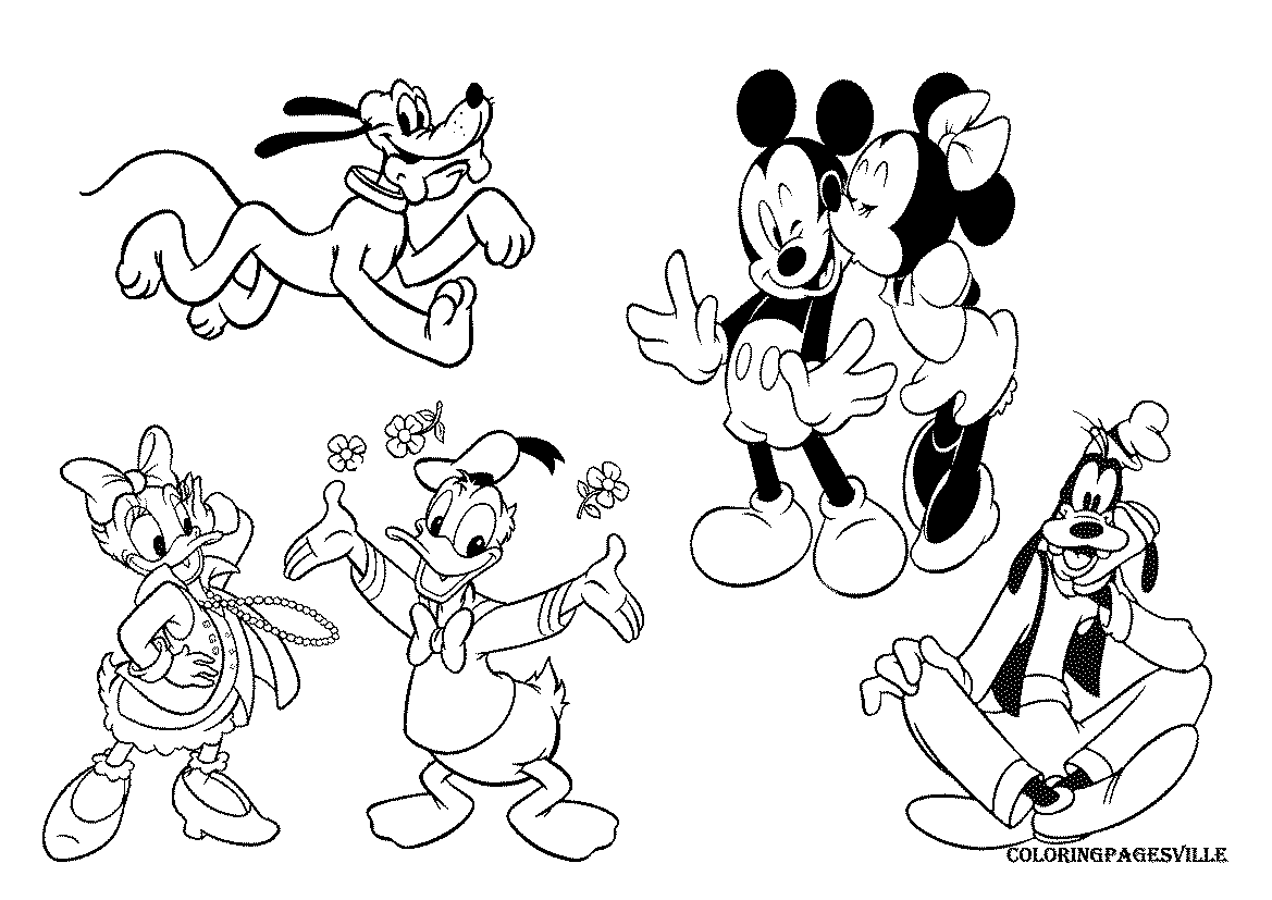 Mickey Mouse Club coloring pages