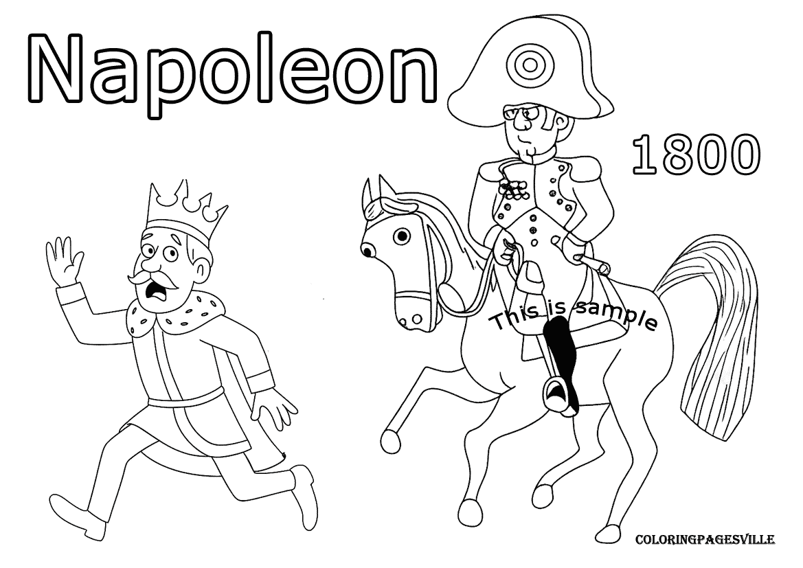 Napoleon Coloring Pages