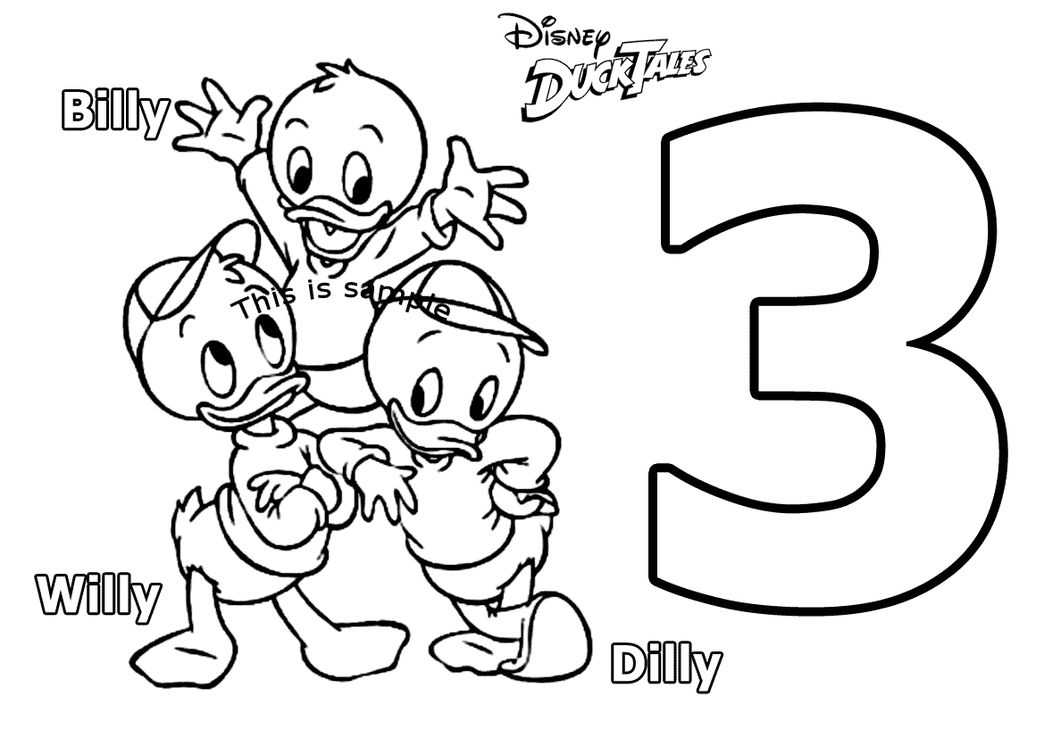 3 - Duck Tales Coloring Pages