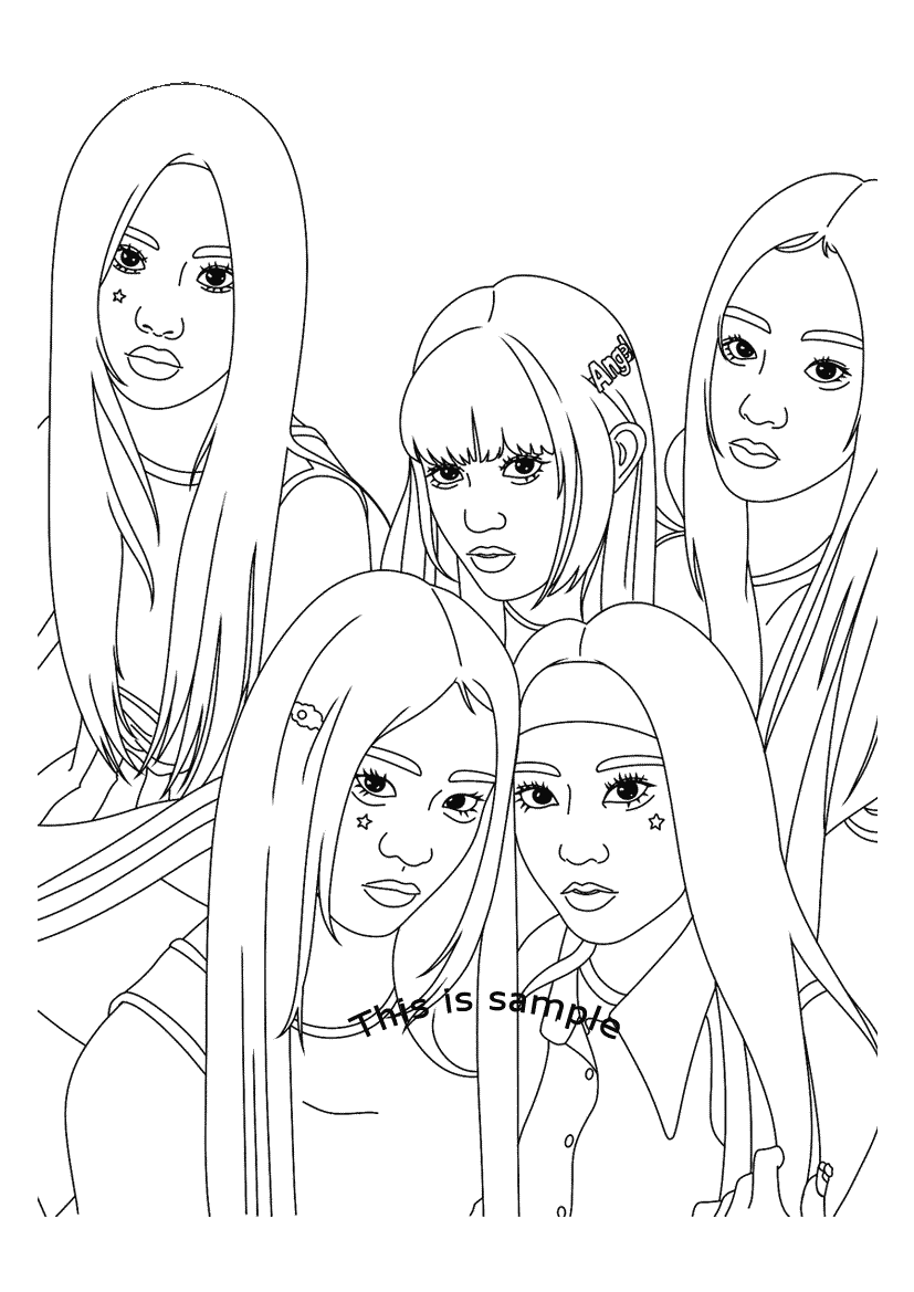 NewJeans Coloring Pages