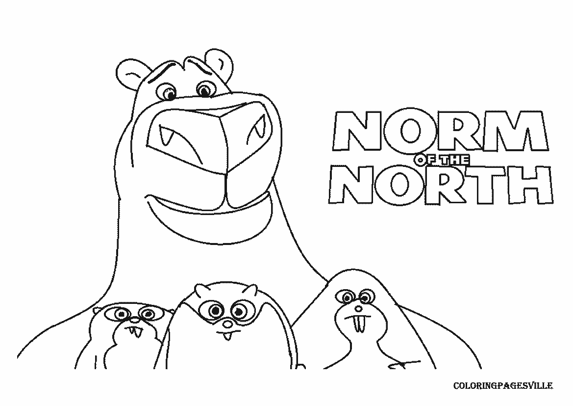 Norm of the North coloring pages