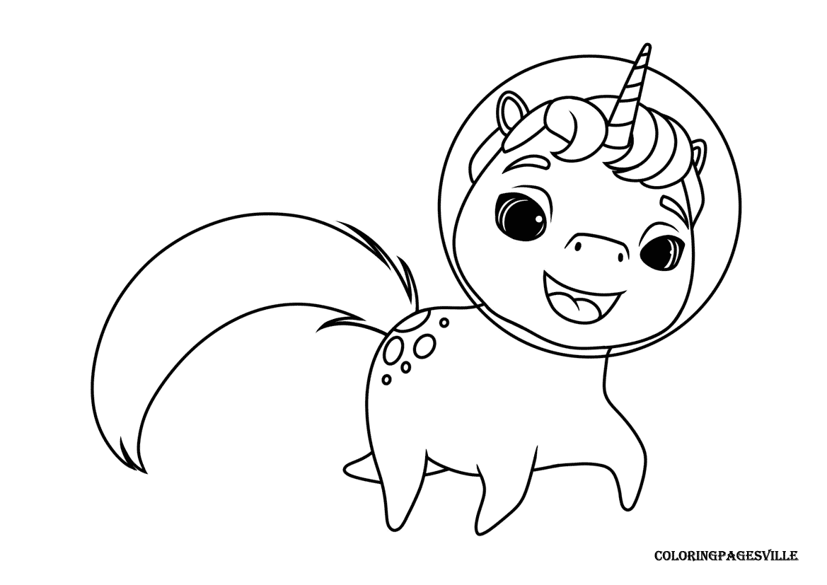 Not Quite Narwhal coloring pages
