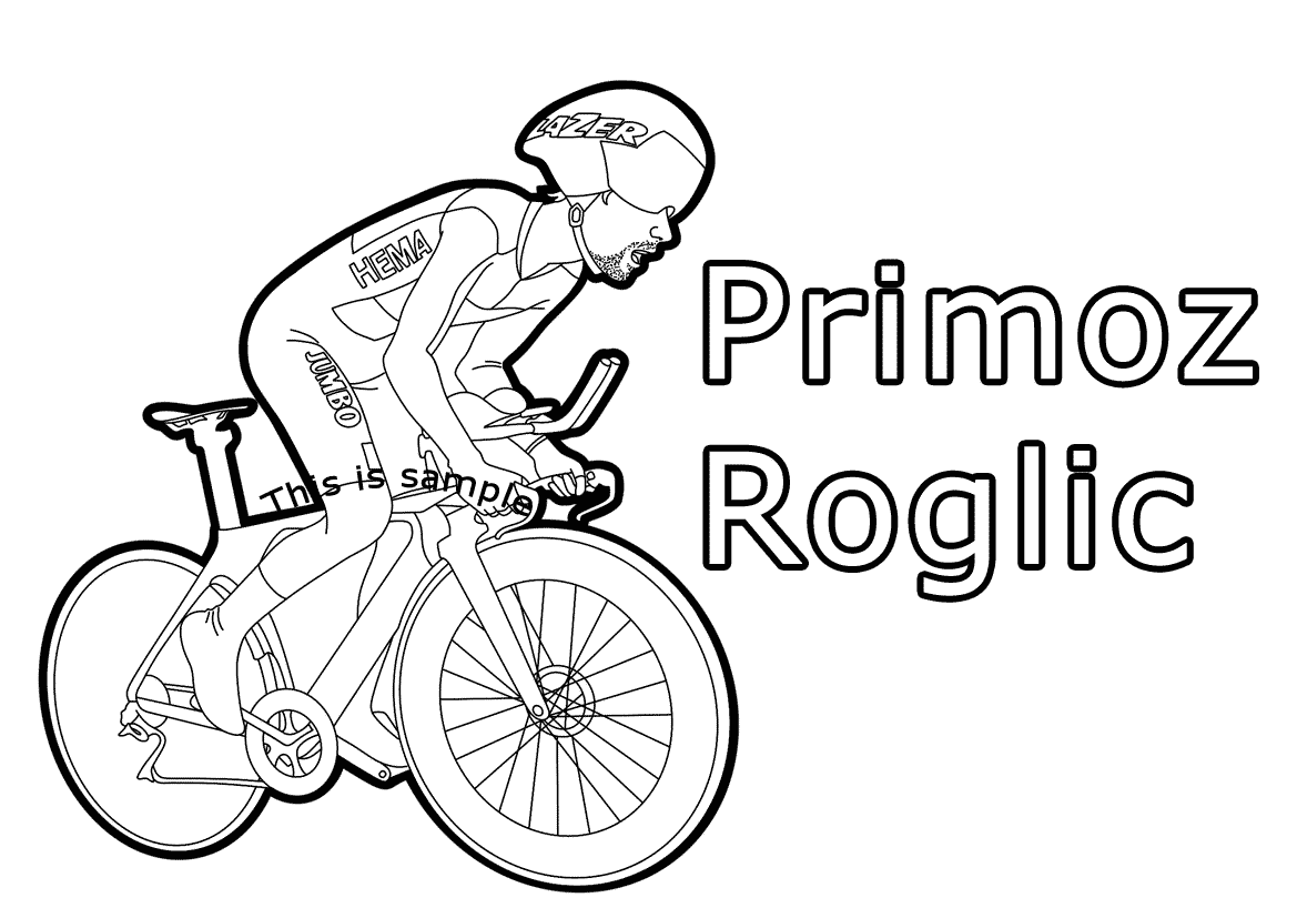 Primoz Roglic Coloring Pages