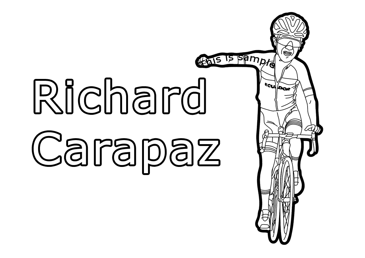 Richard Carapaz Coloring Pages