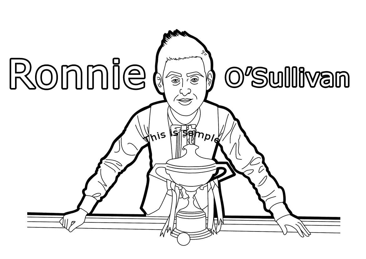 Ronnie OSullivan Coloring Pages