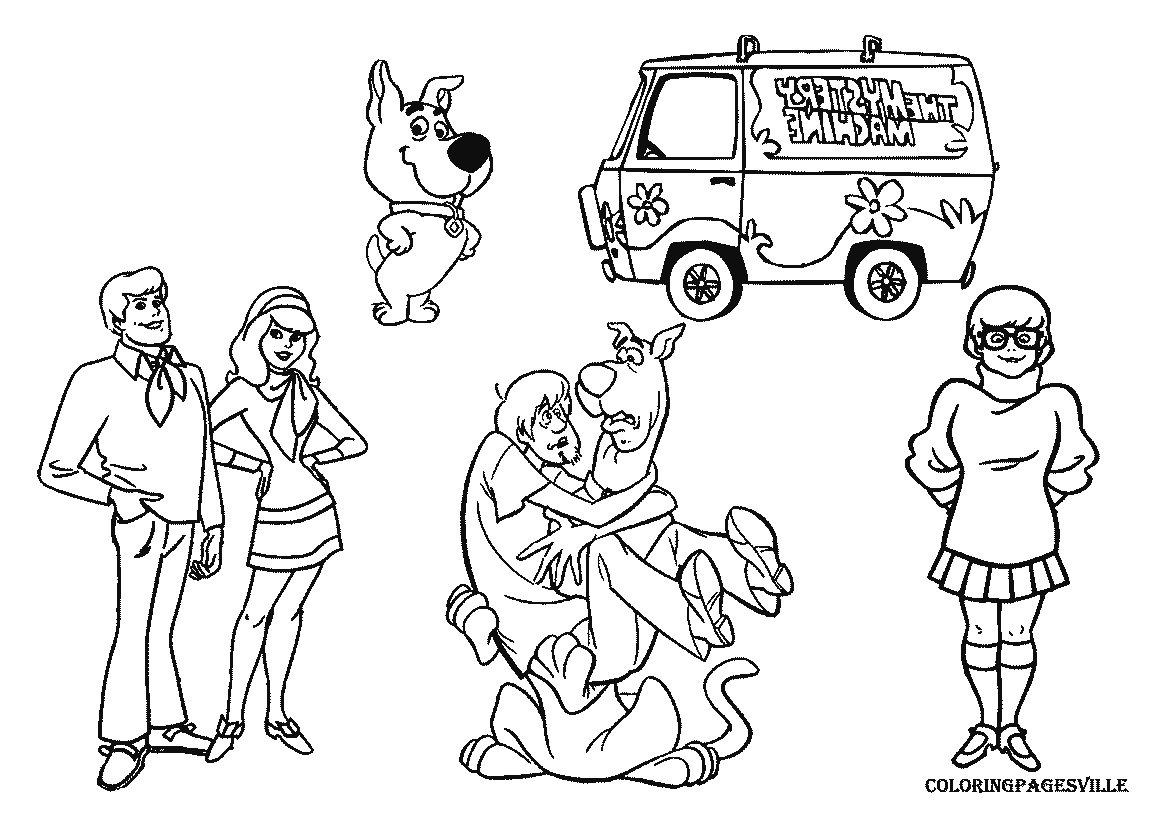 Scooby-Doo coloring pages