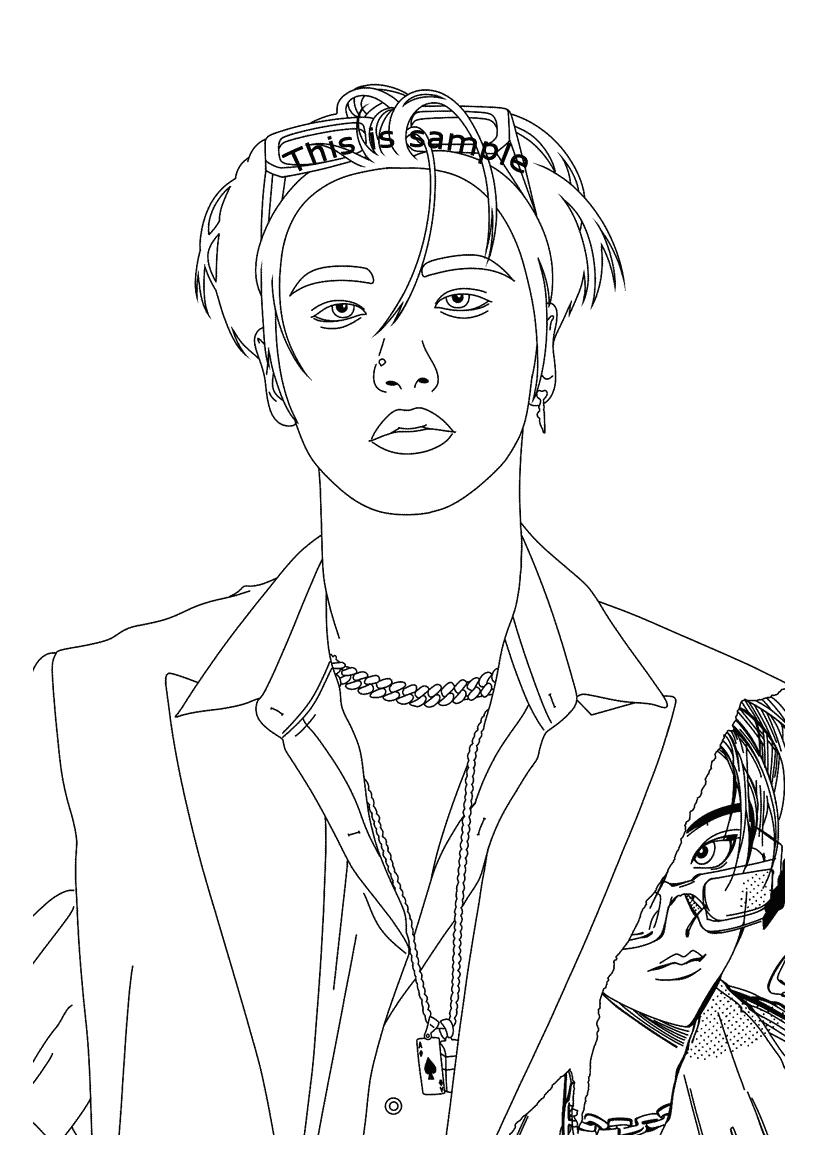 Seonghwa Coloring Pages