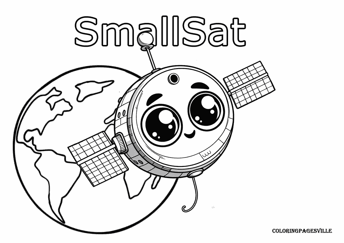 SmallSat coloring pages